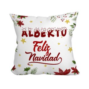 cojin navidad con nombre